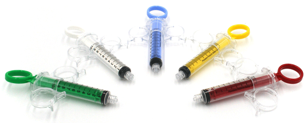 Syringe plunger blue 1 1