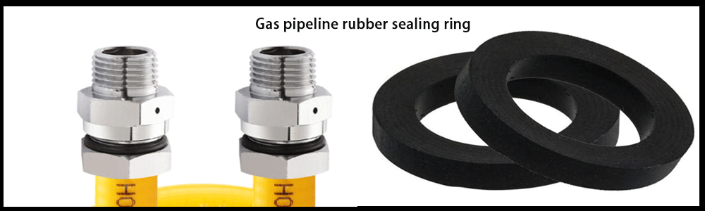Gas pipeline rubber sealings