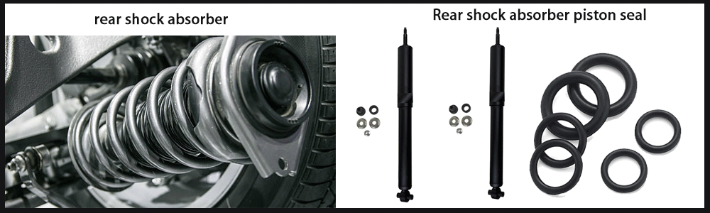 Rear shock absorber piston seal